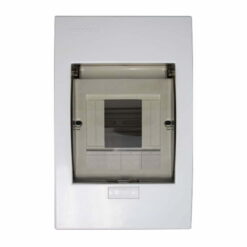 Tủ điện âm tường 4-8 đường, mặt và đế nhựa Nanoco NDP108P