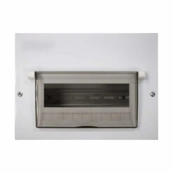 Tủ điện âm tường 5-10 đường, mặt và đế kim loại Nanoco NDP110