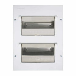 Tủ điện âm tường 18-26 đường, mặt và đế kim loại Nanoco NDP126