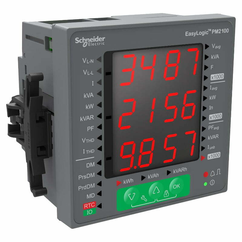 4sch-metsepm2110 Đồng hồ đa năng hiển thị LED, đo Sóng hài đến 31 bậc, Modbus, cấp chính xác 0.5% Schneider METSEPM2130