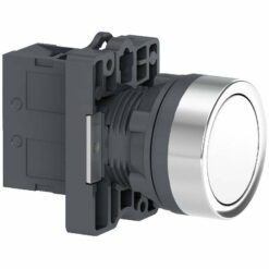 Nút nhấn nhả Ø22 không có ký hiệu, 1NO, màu trắng Schneider XA2EA11