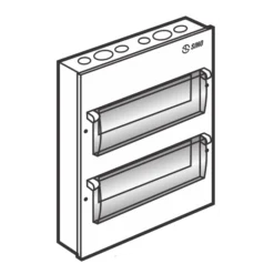 Tủ điện vỏ kim loại chứa 24 module lắp âm Sino EM24PL