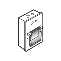 Tủ điện vỏ kim loại chứa 4 module lắp âm Sino EM4PL