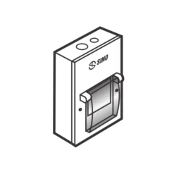 Tủ điện vỏ kim loại chứa 4 module lắp nổi Sino EM4PS