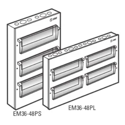 Tủ điện vỏ kim loại chứa 48 module lắp âm Sino EM48PL
