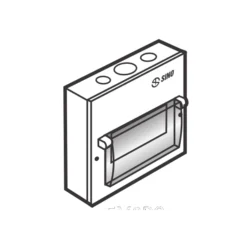 Tủ điện vỏ kim loại chứa 6 module lắp nổi Sino EM6PS