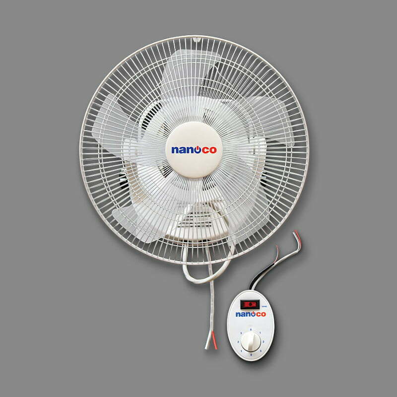5nan-nof1609 Quạt đảo gắn trần hộp số nổi màu xám trắng Nanoco NOF1609