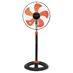 Quạt đứng 4.5 tấc lồng mạ crom màu Đen Cam Senko DCN1808-Den-Cam
