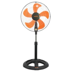 Quạt lỡ thân sắt lồng mạ crom màu Đen Cam Senko LTS1632-Den-Cam