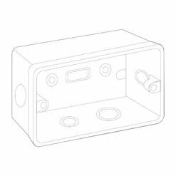 Đế âm tự chống cháy dùng cho mặt chữ nhật Sino S2157