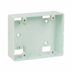 Đế âm nhựa tự chống cháy loại đôi dùng cho mặt chữ nhật (130x105x40) Sino S2157D