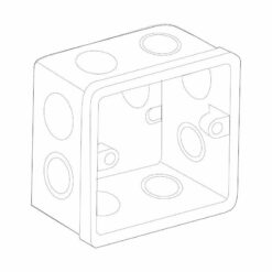 Đế âm tự chống cháy dùng cho các mặt ổ cắm vuông loại nông (82x82x40) Sino S3157L