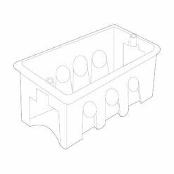 Đế âm nhựa dùng cho mặt át kiểu M (109x61x57) Sino SG100/M