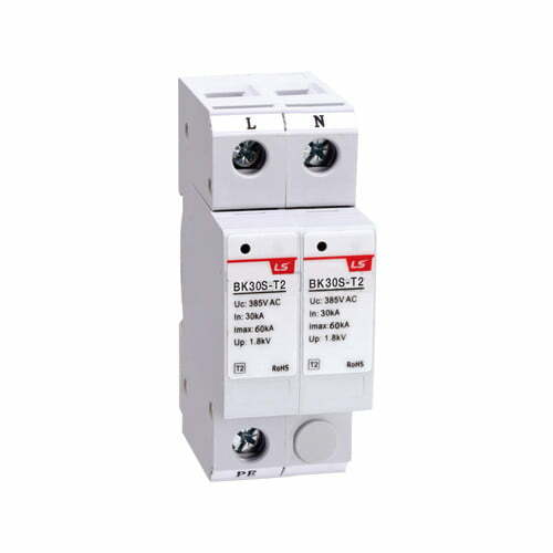 7lsx-bk30s-t2-2p Chống sét lan truyền 2P 230Vac - Uc 385Vac - 60kA Class 2 LS BK30S-T2-2P