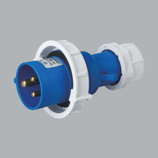 9mpe-mpn-0132-1 Phích cắm kín nước 16A 2P+E(6h) IP67 MPE MPN-0132