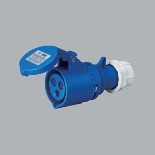 9mpe-mpn-213 Ổ cắm di dộng 16A 2P+E(6h) IP44 MPE MPN-213
