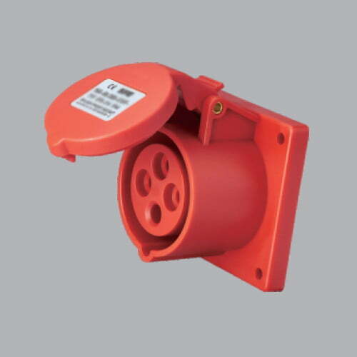 9mpe-mpn-314 Ổ cắm gắn âm loại thẳng 16A 3P+E(6h) IP44 MPE MPN-314
