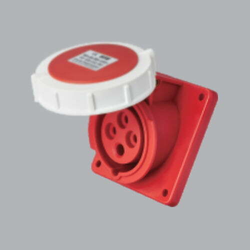 Ổ cắm gắn âm loại nghiêng kín nước 16A 3P+E(6h) IP67 MPE MPN-4142
