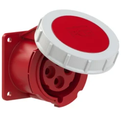Ổ cắm gắn âm dạng thẳng cho Container 32A 4P 440V 3H IP67 PCE F3242-3V