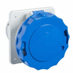 Ổ cắm gắn âm dạng thẳng kín nước 2P+E 32A 230V IP67 Schneider PKF32G723