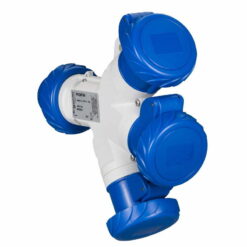 Ổ cắm nối chia ngã kín nước 2P+E 16A 230V IP67 Schneider PKZM709