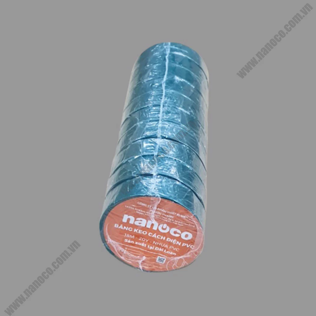 anan-fkpt10-g Băng keo cách điện PVC 10 yard xanh lá (Đài Loan) Nanoco FKPT10G