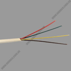 Dây điện thoại 4 core 0.5mm, cuộn 200m, màu trắng/đen Nanoco NTV405