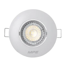 Đèn LED downlight chỉnh hướng gắn âm 7W sáng trắng MPE DLA2R-7T