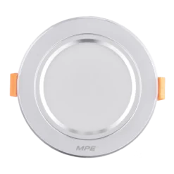 Đèn LED downlight nhôm âm trần viền bạc 5W sáng trung tính MPE DLB-5N