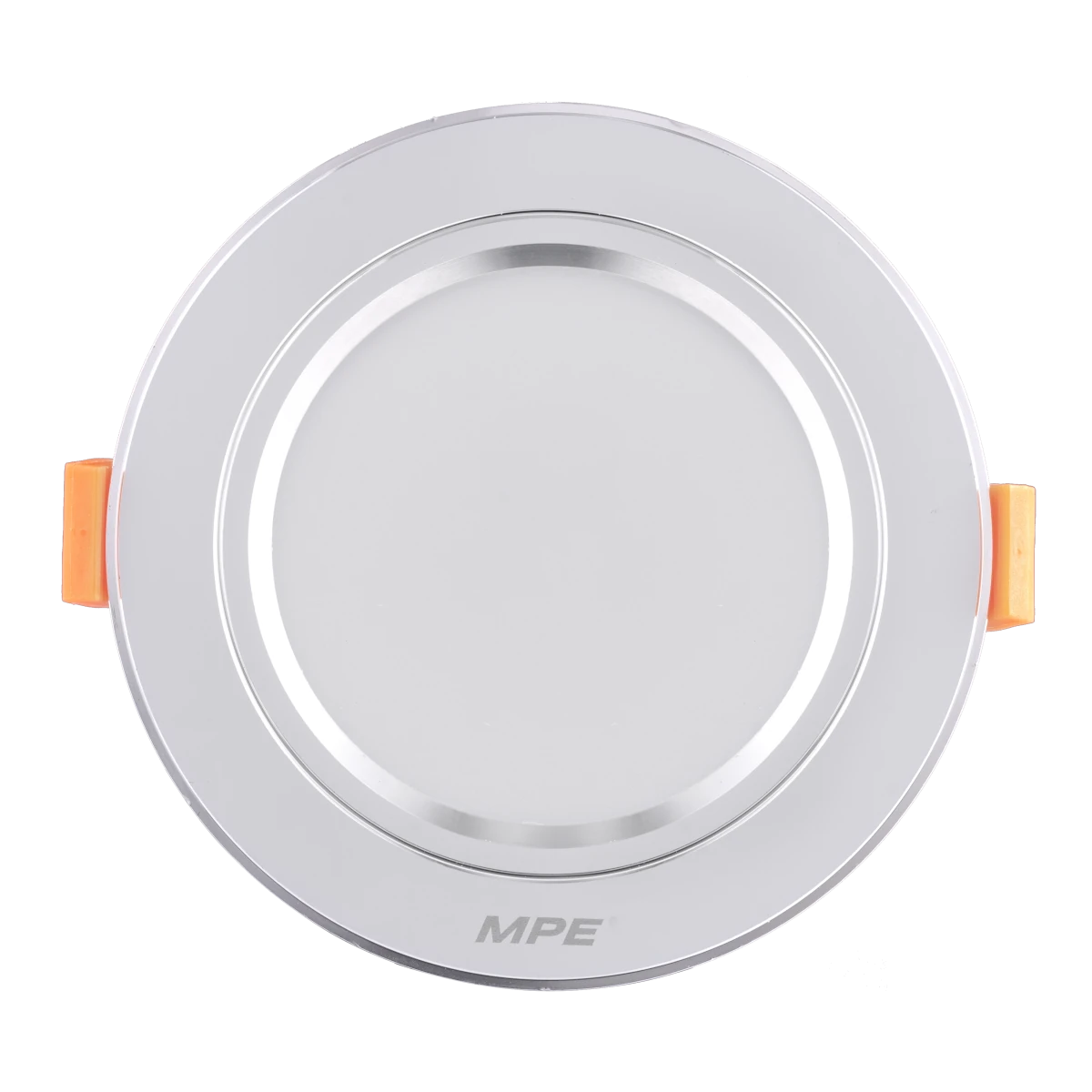 dlb-5t-2 Đèn LED downlight nhôm âm trần viền bạc 5W sáng trung tính MPE DLB-5N