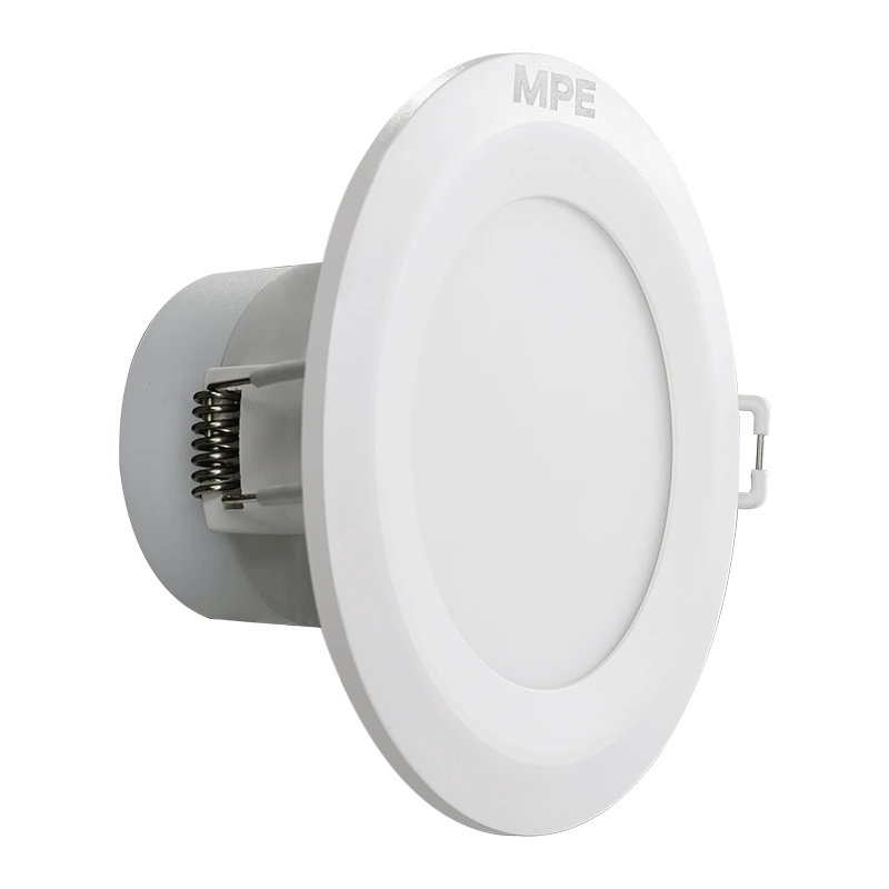 dlc-9-3c Đèn LED downlight nhựa 9W đổi màu MPE DLC-9/3C
