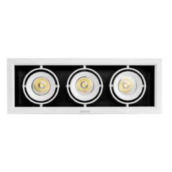 Đèn LED downlight vuông gắn âm 3x12W sáng trung tính MPE DLS-312N