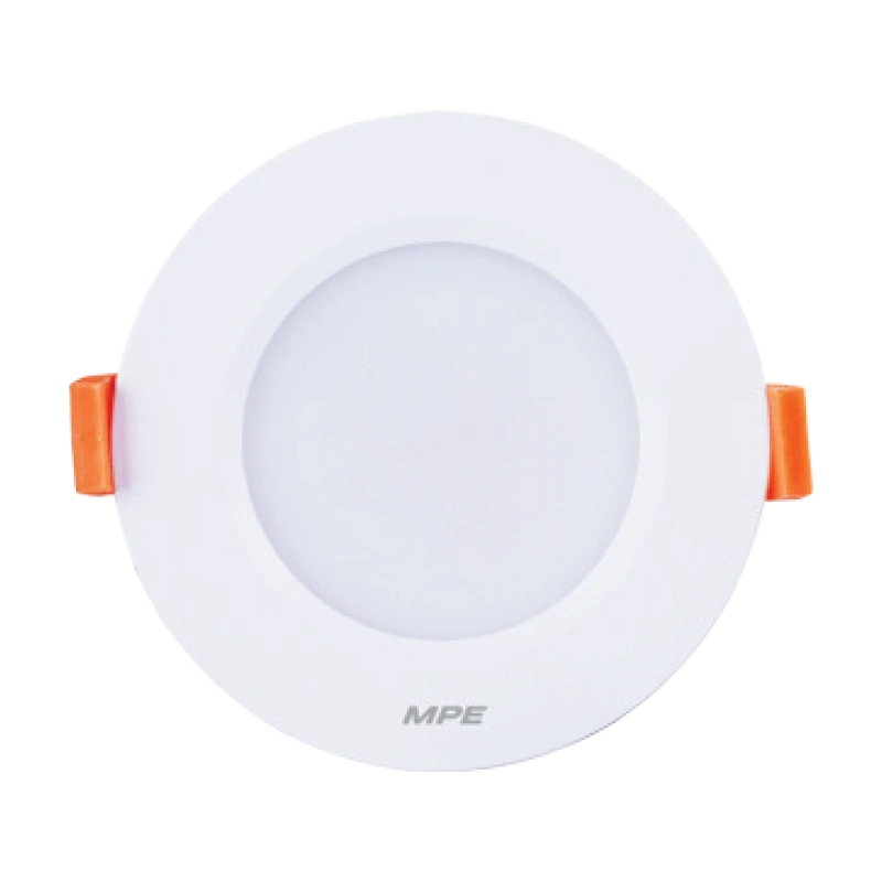 dlt-5t-2 Đèn LED downlight nhôm âm trần viền trắng 5W đổi màu MPE DLT-5/3C