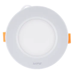 Đèn LED downlight nhôm âm trần viền trắng 5W sáng trắng MPE DLT2-5T