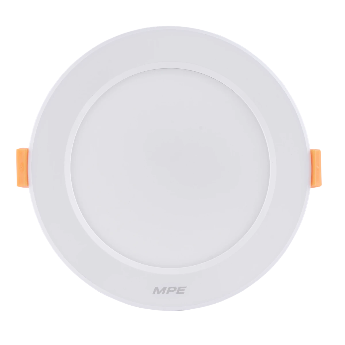 dlt2-9t-1 Đèn LED downlight nhôm âm trần viền trắng 9W (D118) sáng trung tính MPE DLT2-9N