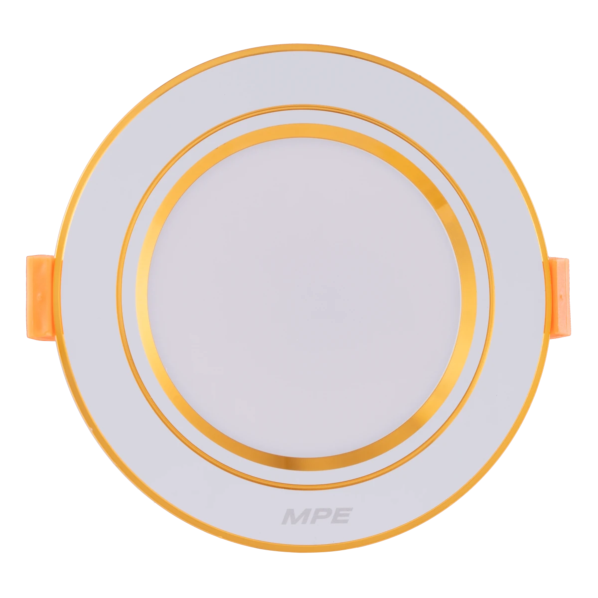 dlv-5t Đèn LED downlight nhôm âm trần viền vàng 5W đổi màu MPE DLV-5/3C