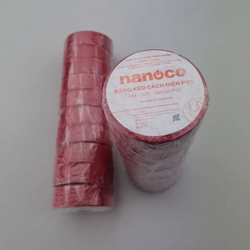 fkpc10r Băng keo cách điện PVC 10 yard đỏ (China) Nanoco FKPC10R