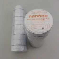 Băng keo cách điện PVC 20 yard trắng (China) Nanoco FKPC20W
