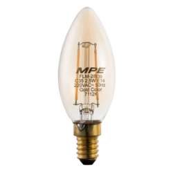 Bóng đèn LED Filament 2.5W đuôi E14 MPE FLM-2/B35