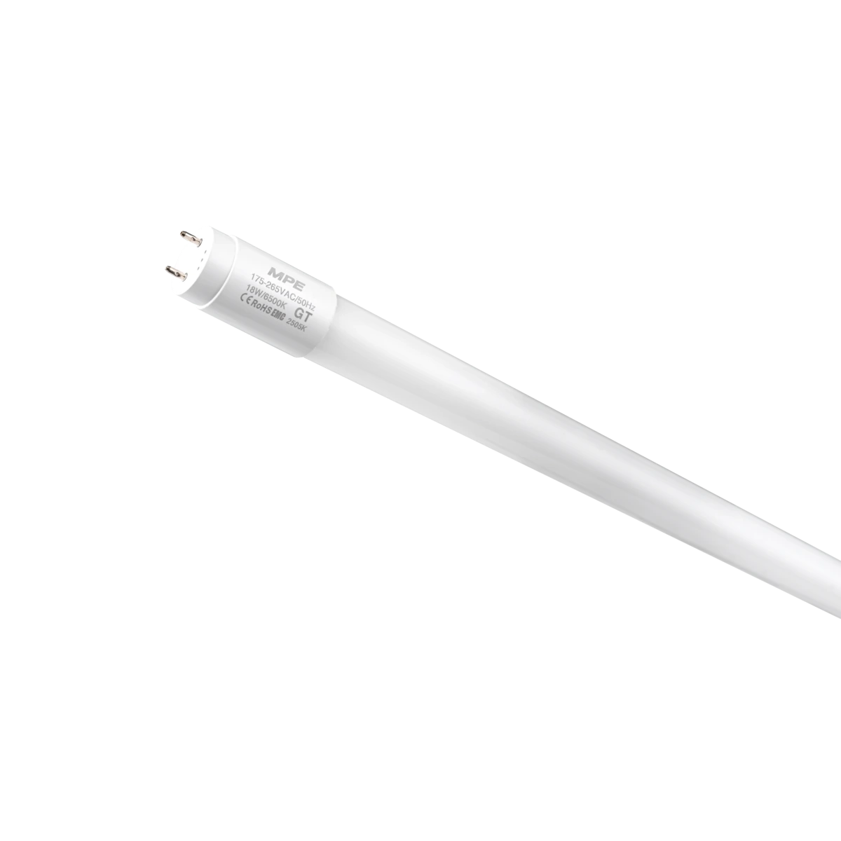 gt-120t-1 Bóng đèn LED tube thủy tinh T8 1.2m 18W sáng trắng MPE GT-120T