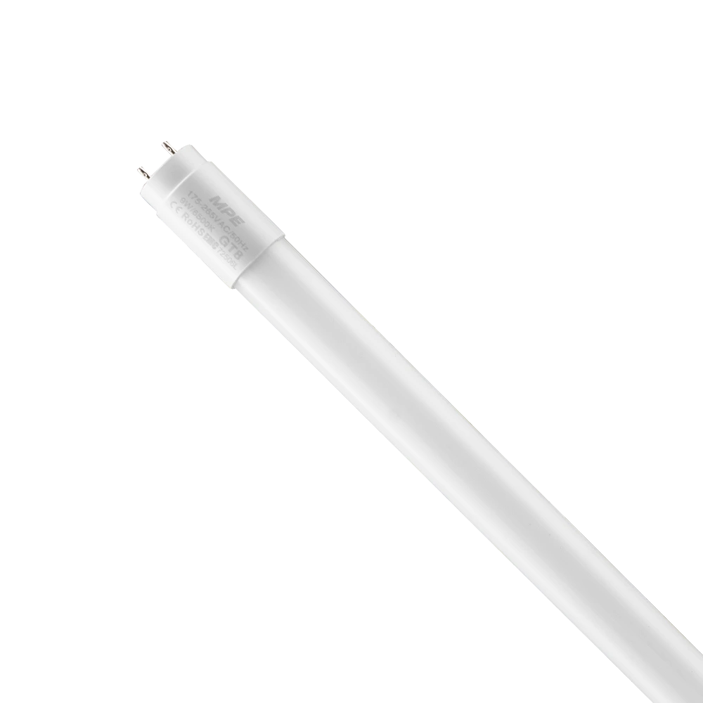 gt8-60t-1 Bóng đèn LED tube thủy tinh T8 0.6m 9W sáng trắng MPE GT8-60T