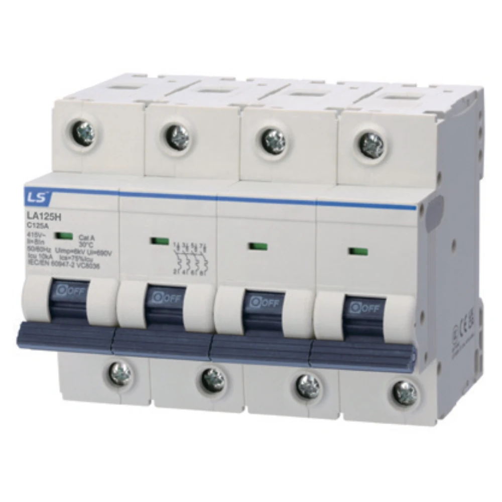 la125h-4p-125a Cầu dao tép MCB LA125H 4P 125A 10kA LS