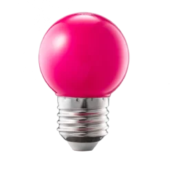 Bóng đèn LED Bulb màu hồng 1.5W đui E27 MPE LBD-3PK