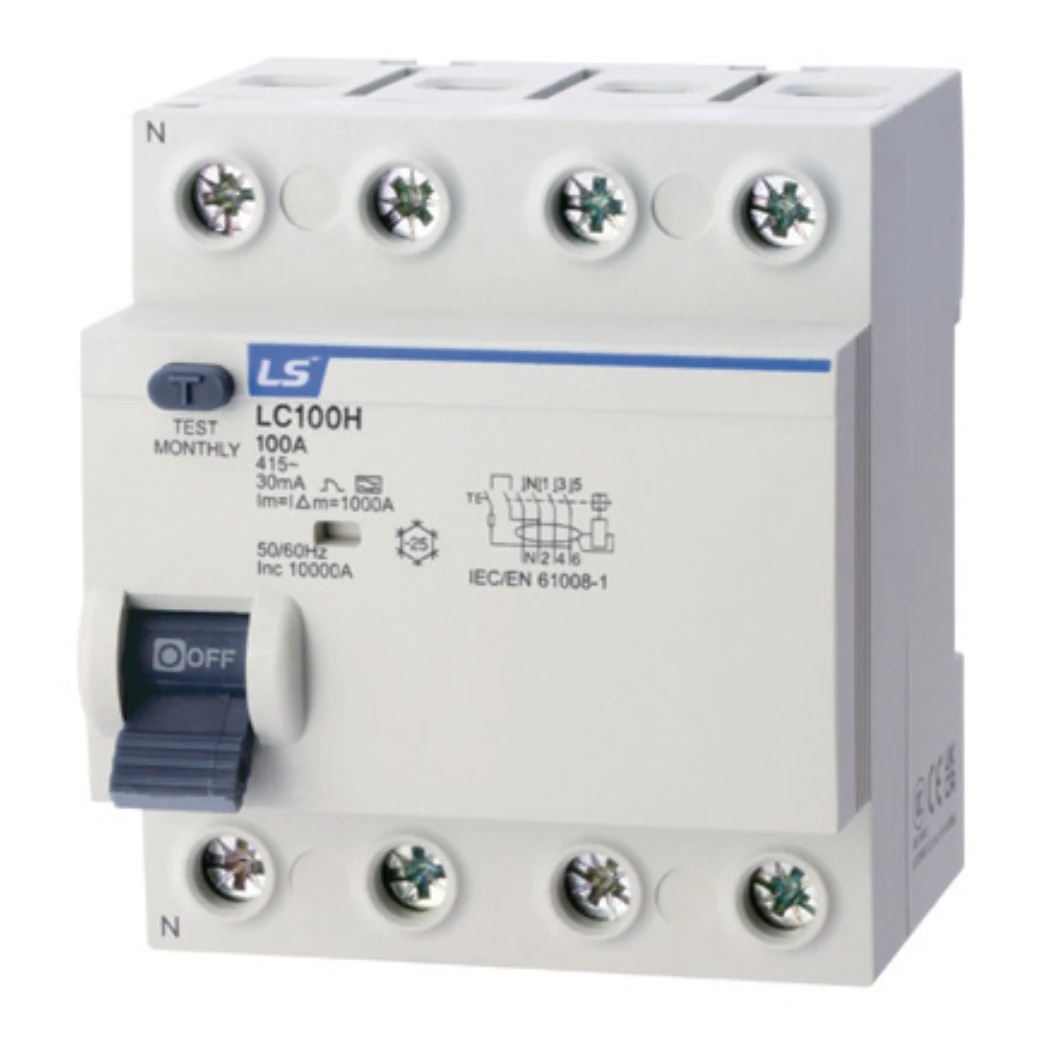 lc100h-3pn-100a-30ma-2 Chống rò RCCB LC100H 3P+N 80A 30mA LS
