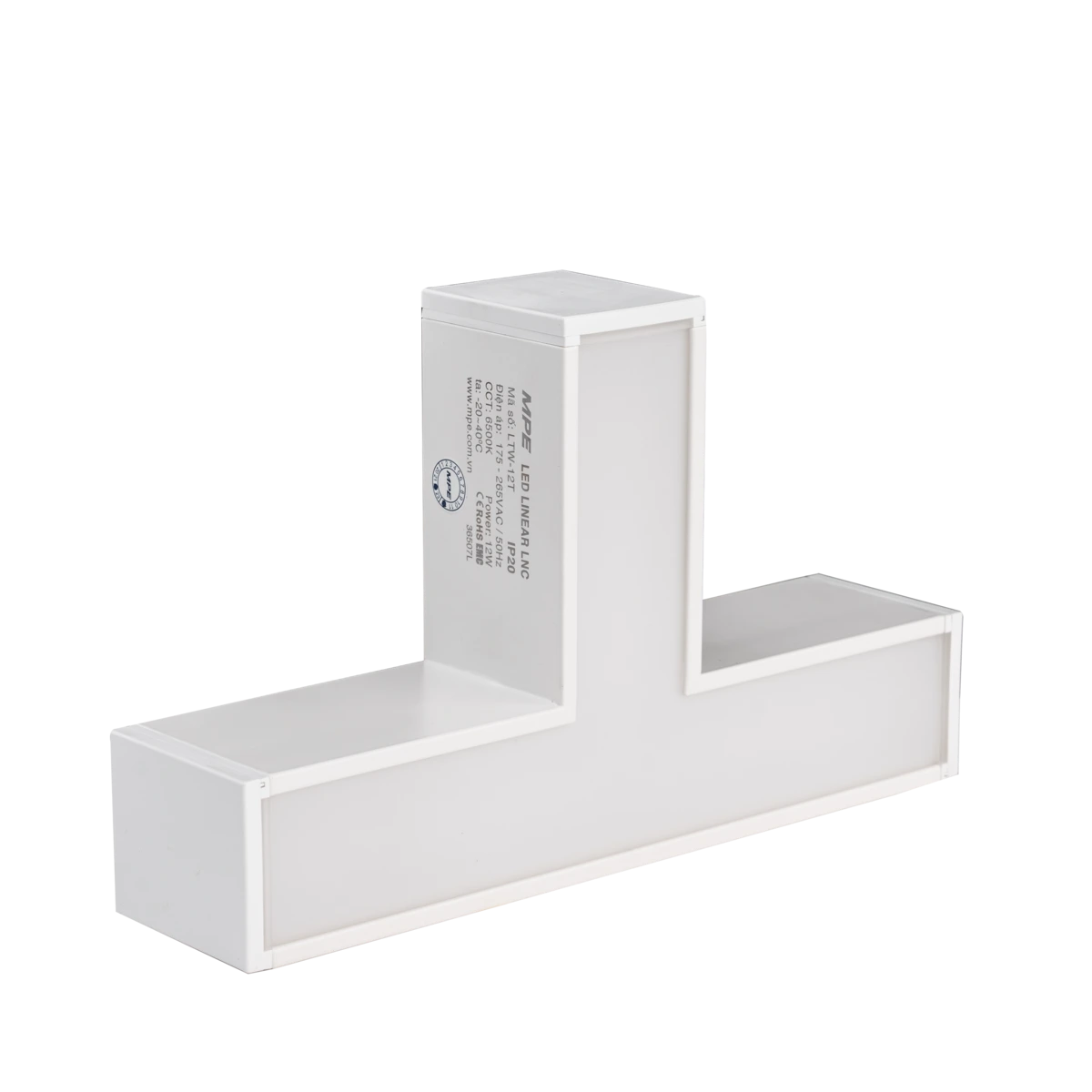 ltw-12t Thanh nối màu trắng chữ T 12W sáng trắng MPE LTW-12T