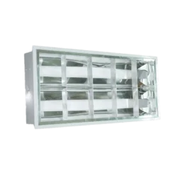 Máng đèn xương cá âm trần 2 bóng 0.6m (chưa có bóng) MPE MAT 218