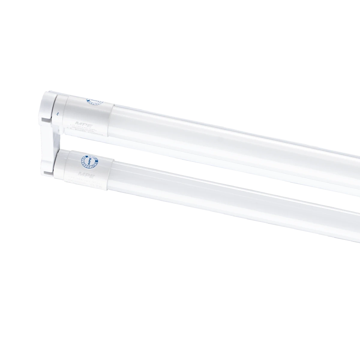 mnt-210t-1 Bộ đèn batten LED tube nhựa Nano PC T8 1.2m 2x18W sáng trắng MPE MNT-220T