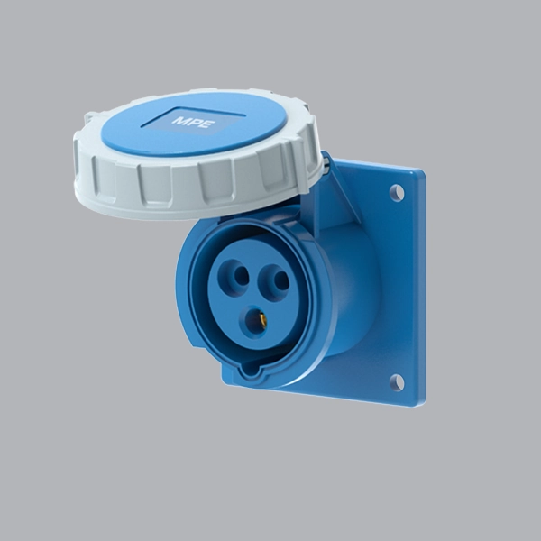 mpn2-3132 Ổ cắm gắn âm loại thẳng kín nước 16A 2P+E(6h) IP67 MPE MPN2-3132
