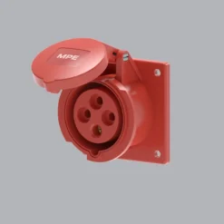 Ổ cắm gắn âm loại thẳng 16A 3P+E(6h) IP44 MPE MPN2-314