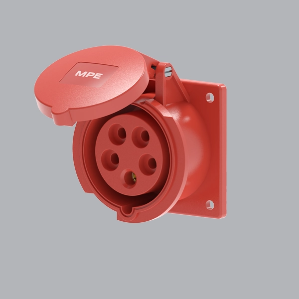 mpn2-315 Ổ cắm gắn âm loại thẳng 16A 3P+N+E(6h) IP44 MPE MPN2-315